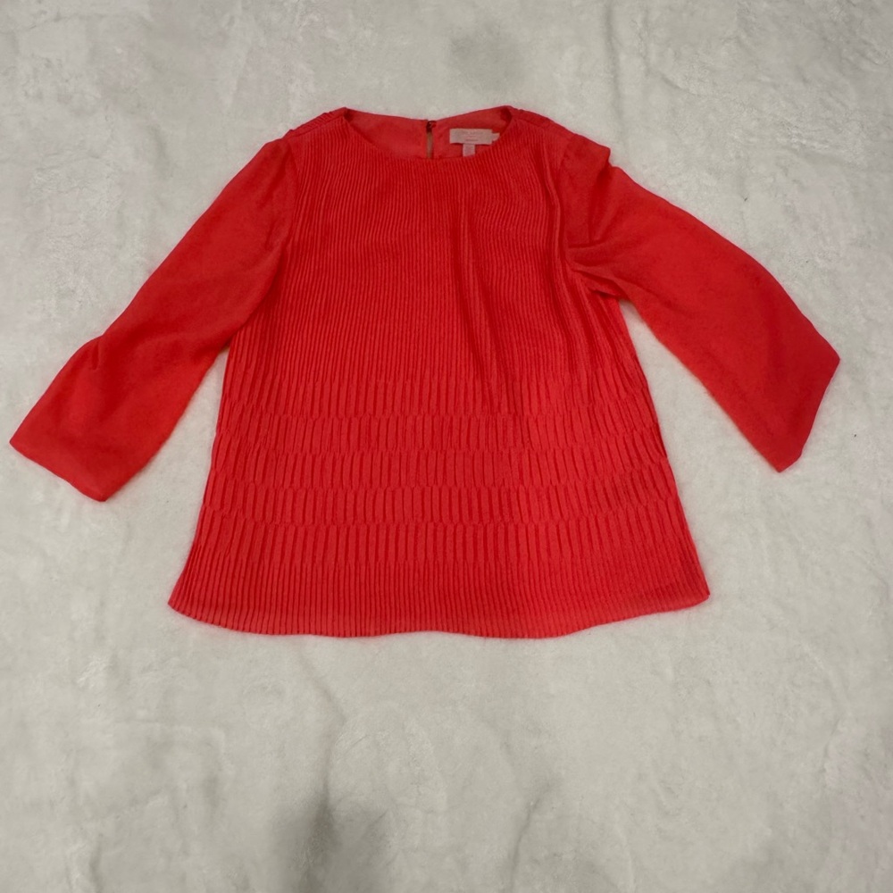 Ted Baker Coral Pleated Blouse